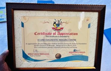 ECUREI Honored by Kabaka Foundation for Impactful Community Health Contributions