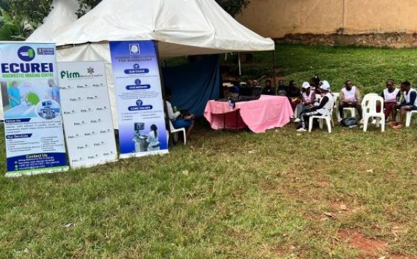 Participants lining up for Breast Screening